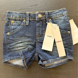 NEW Hudson Girls Blue Denim Shorts 24 mo